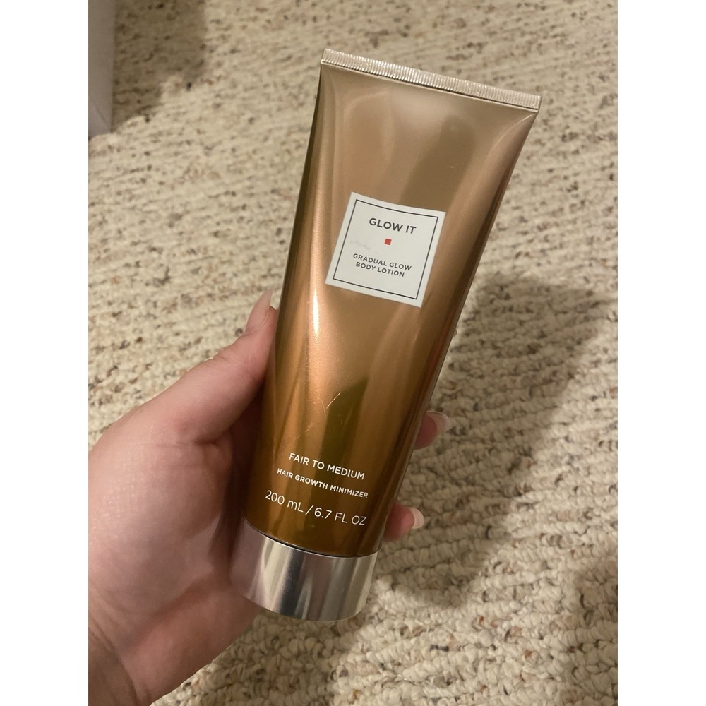 Glow It Gradual Glow Body Lotion Fair to Medium Hair Growth Minimizer  6.7 fl oz